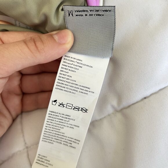 Prana Swim Top Reversible Willow Falls Pool Beach Padded Comfortable Athletic M - Picture 5 of 8